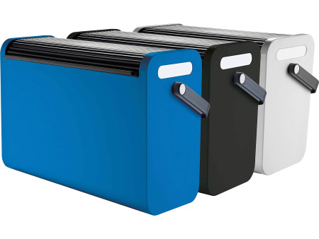 helit Boîte pour dossiers suspendus 'the mobil box', bleu
