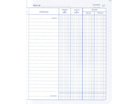ELVE Cahier piqué 'Position de compte', 210 x 190 mm