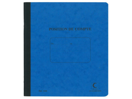 ELVE Cahier piqué 'Position de compte', 210 x 190 mm