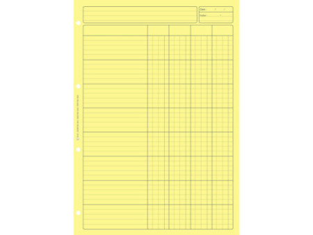 ELVE Bloc audit 'Contrôle interne', 80 pages, jaune clair