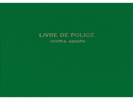ELVE Registre 'Livre de police métaux précieux', 200 pages