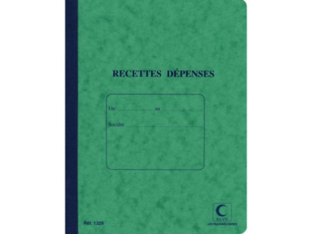 ELVE Cahier piqué 'Recettes - Dépenses', 220 x 170 mm