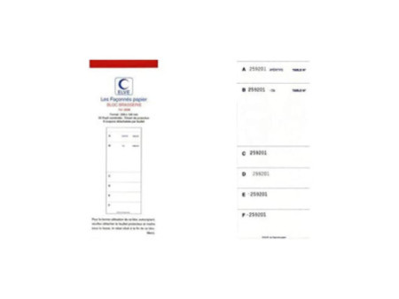 ELVE Bloc brasserie tripli, 50 feuilles autocopiantes