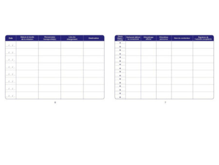 ELVE Carnet de bord pour véhicules de service, 150 x 215 mm