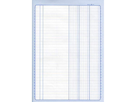 ELVE Piqûre comptable 7 + 14 colonnes sur 2 pages