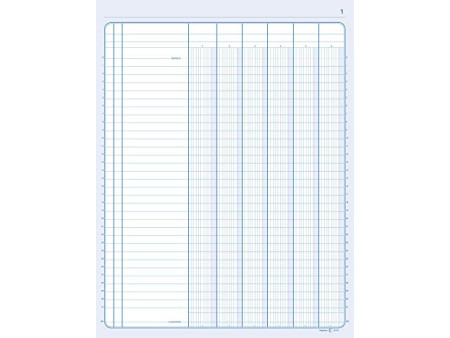 ELVE Piqûre comptable 7 + 14 colonnes sur 2 pages