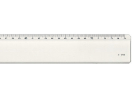 MINERVA Règle plate biseau anti-tache, 750 mm