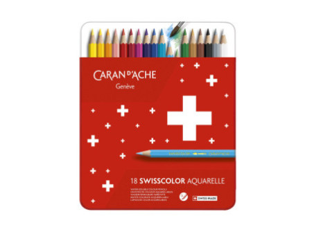 CARAN D'ACHE Crayons de couleur SWISSCOLOR Aquarelle