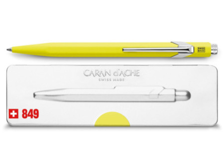 CARAN D'ACHE Stylo à bille 849 Fluo Line, jaune