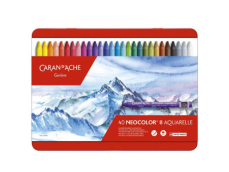 CARAN D'ACHE Pastel à la cire aquarellable NEOCOLOR II, étui