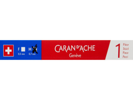 CARAN D'ACHE Recharge pour stylo roller, bleu