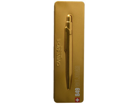 CARAN D'ACHE Stylo à bille 849 GoldBar, en présentoir