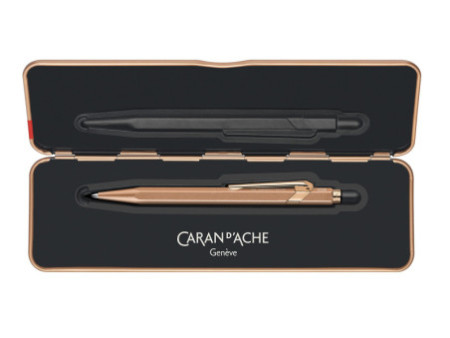 CARAN D'ACHE Stylo à bille 849 Brut Rosé, or rose