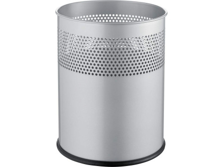 helit Corbeille à papier 'the dot', 15 L, argent