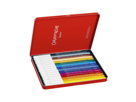 CARAN D'ACHE Feutre FIBRALO, boîte métal de 15