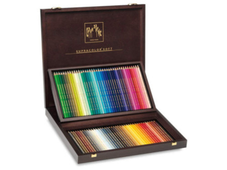 CARAN D'ACHE Crayons de couleur SUPRACOLOR, coffret de 80