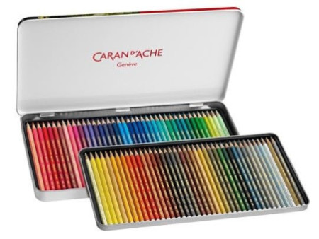 CARAN D'ACHE Crayon de couleur PRISMALO Aquarelle, 80 pièces