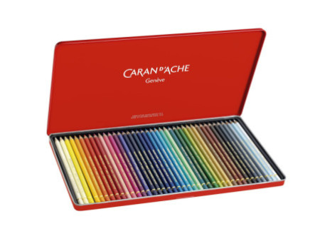 CARAN D'ACHE Crayons de couleur PABLO, étui métal de 40