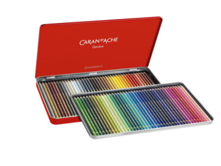 CARAN D'ACHE Crayons de couleur PABLO, étui métal de 80