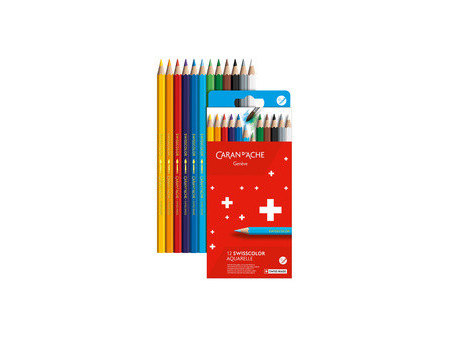 CARAN D'ACHE Crayons de couleur SWISSCOLOR Aquarelle