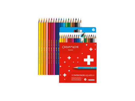 CARAN D'ACHE Crayons de couleur SWISSCOLOR Aquarelle