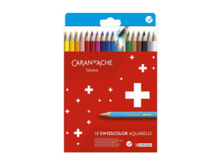CARAN D'ACHE Crayons de couleur SWISSCOLOR Aquarelle