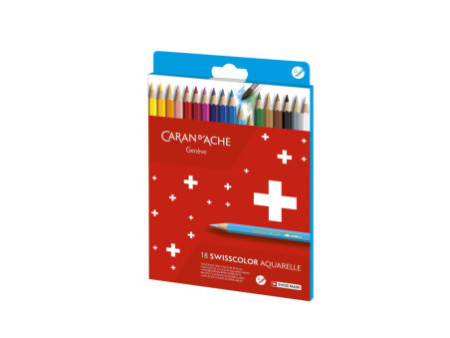 CARAN D'ACHE Crayons de couleur SWISSCOLOR Aquarelle