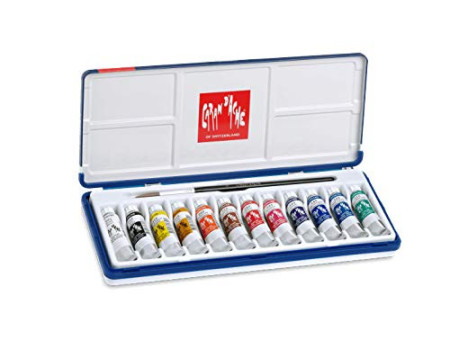 CARAN D'ACHE Gouache GOUACHE STUDIO, en tubes, étui de 12