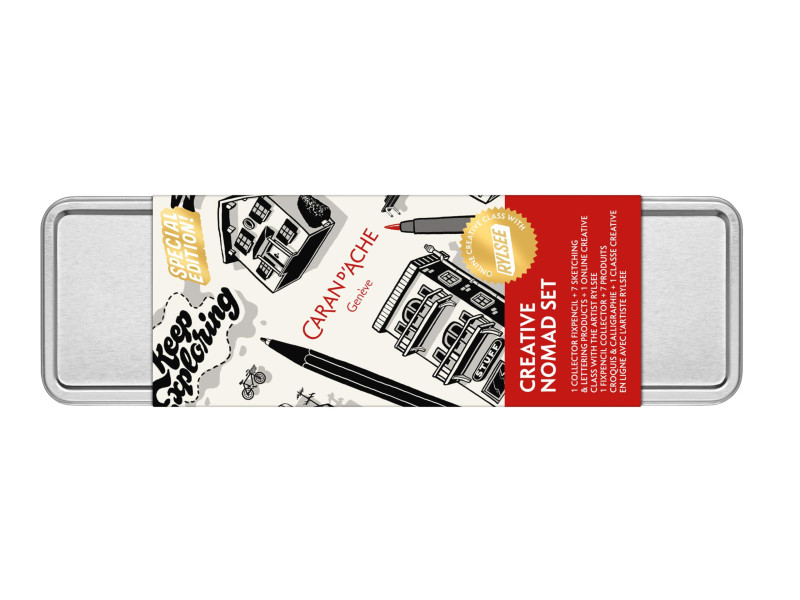 CARAN D'ACHE Set créatif nomade 'RYLSEE', 8 pièces