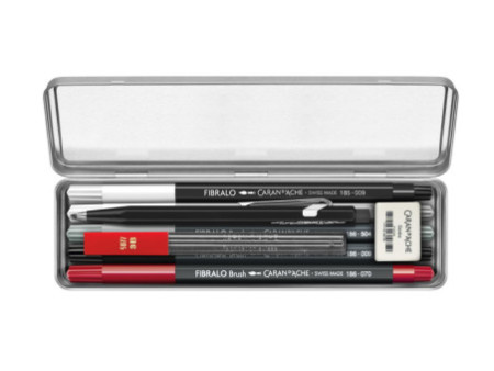 CARAN D'ACHE Set créatif nomade 'RYLSEE', 8 pièces