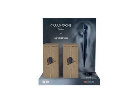 CARAN D'ACHE Stylo à bille 849 Nespresso 6, en présentoir