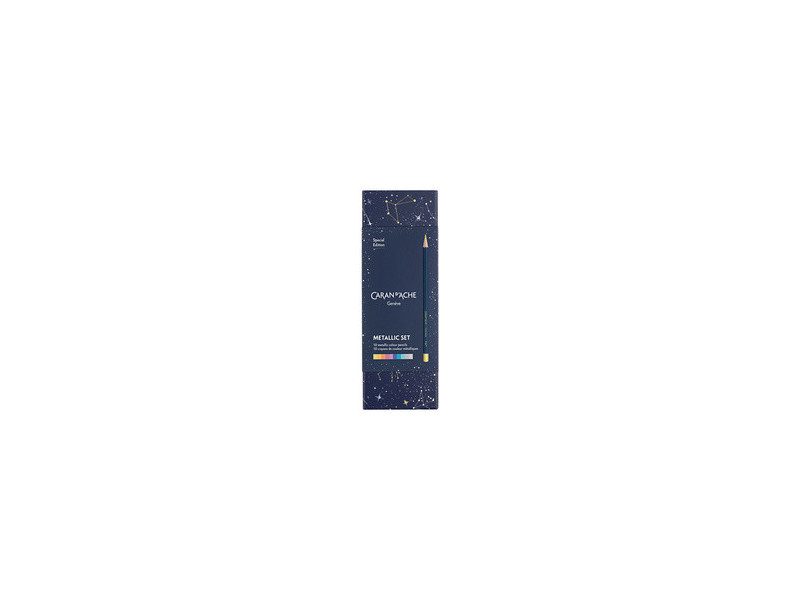 CARAN D'ACHE Crayons de couleur COSMIC BLUE, 10 pièces