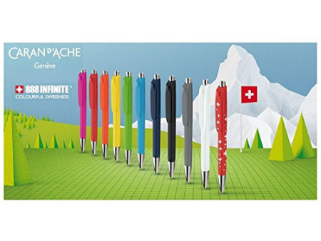 CARAN D'ACHE Stylo à bille 888 INFINITE, Croix Suisse