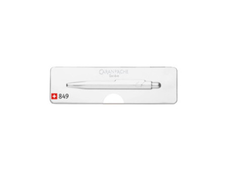 CARAN D'ACHE Stylo à bille 849 Fluo Line, blanc