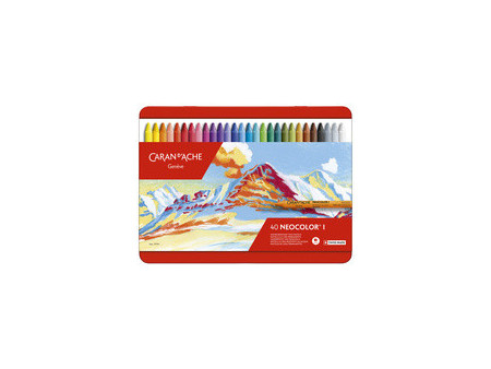 CARAN D'ACHE Pastel à la cire NEOCOLOR I, étui métal de 10