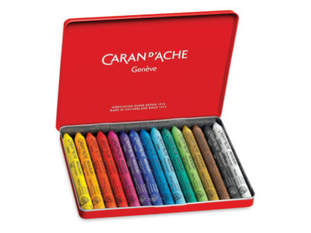 CARAN D'ACHE Pastel à la cire NEOCOLOR I, étui métal de 15