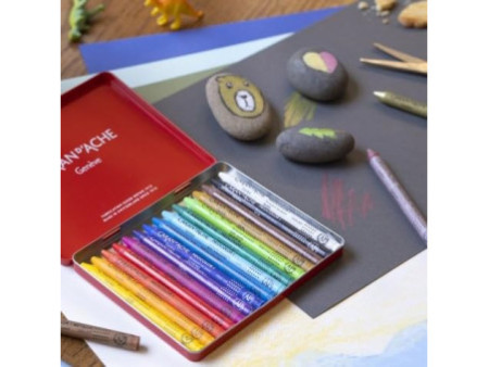 CARAN D'ACHE Pastel à la cire NEOCOLOR I, étui métal de 15