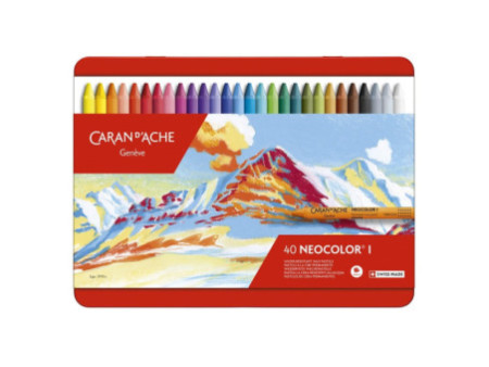 CARAN D'ACHE Pastel à la cire NEOCOLOR I, étui métal de 40