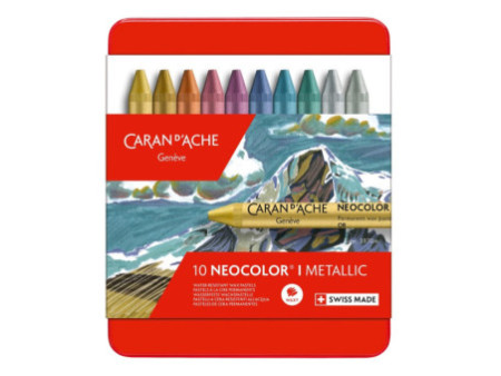 CARAN D'ACHE Pastel à la cire NEOCOLOR I, étui métal de 10