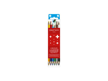 CARAN D'ACHE Crayons de couleur SWISSCOLOR BICOLOR Aquarelle