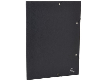 EXACOMPTA Chemise à élastique, A3, carton, noir