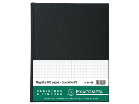 EXACOMPTA Registre Quadrillé 5x5, 320 x 250 mm vertical