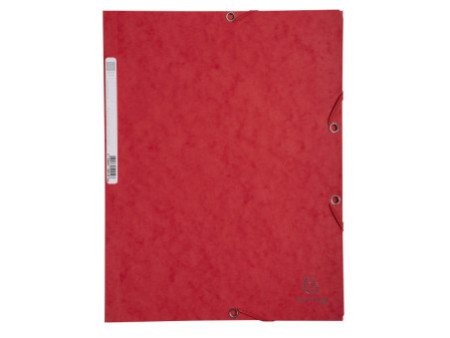 EXACOMPTA Chemise à élastiques, A4, carton, rouge