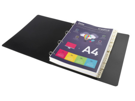 EXACOMPTA Intercalaires carte peau, A-Z, A4, 26 touches