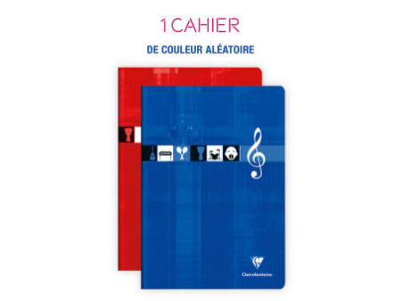 Clairefontaine Cahier piqûre Musique & Chant, A4, 48 pages