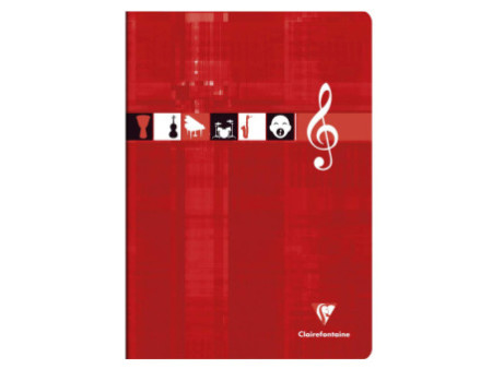 Clairefontaine Cahier piqûre Musique & Chant, A4, 48 pages