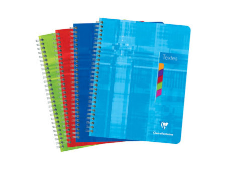 Clairefontaine Cahier de textes spirale, 170 x 220 mm, séyès