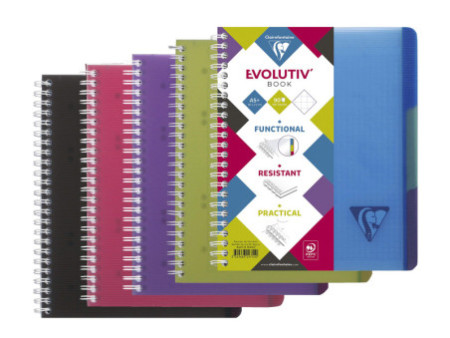 Clairefontaine Cahier Evolutiv'book, A5+, quadrillé 5x5