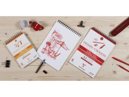 Clairefontaine Bloc papier dessin 'Dessin - Croquis', A5