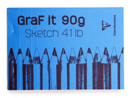 Clairefontaine Bloc à croquis GRAF'IT, A5, assorti